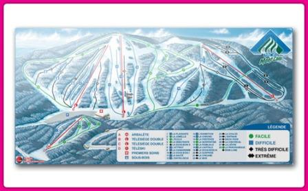 Mont Comi - Carte des pistes