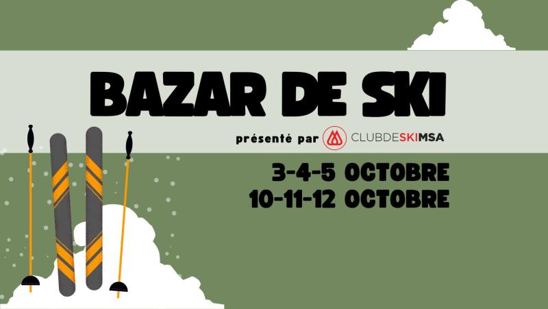 Mont Sainte-Anne - Bazar 2025 3-4-5 octobre et 10-11-12 octobre.