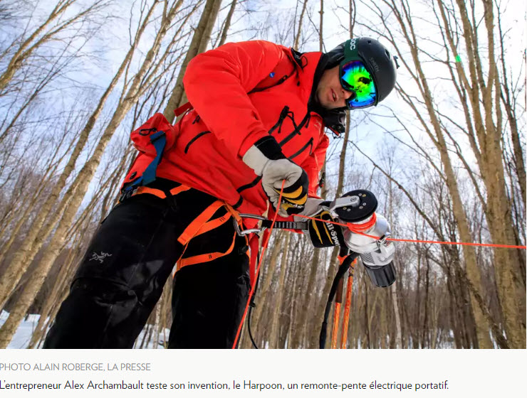 le premier remonte-pente électrique portatif