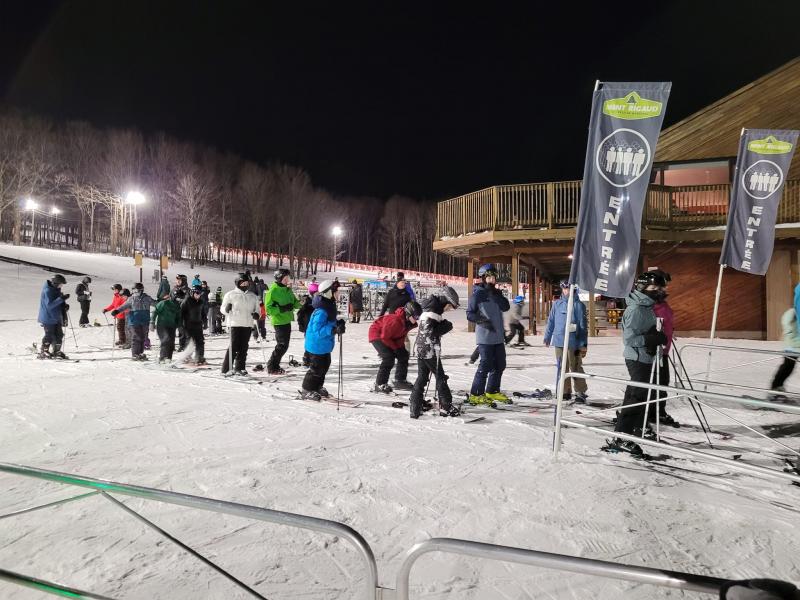 Mont Rigaud - On commence le week-end par un vendredi soir en ski