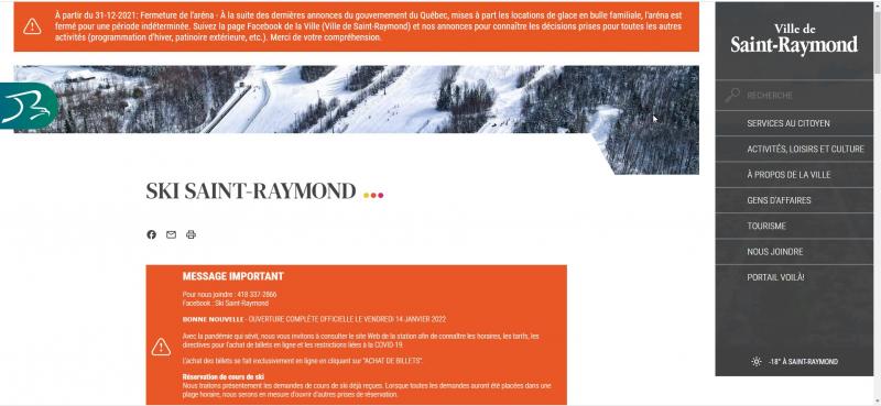 Skier à la Station Ski Saint-Raymond, c'est sympathique.